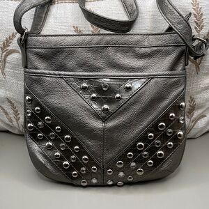 Maurice’s Studded Gray Shoulder Bag